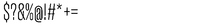 Hop Compressed Norm Light Font OTHER CHARS