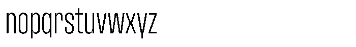 Hop Compressed Norm Light Font LOWERCASE
