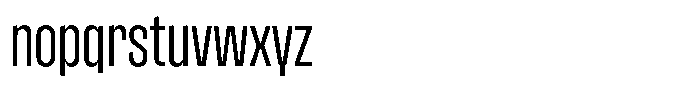 Hop Compressed Norm Regular Font LOWERCASE
