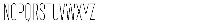 Hop Compressed Norm Thin Font UPPERCASE