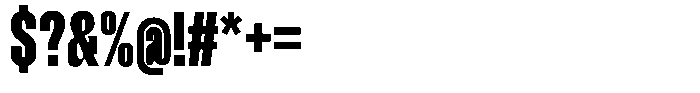 Hop Compressed Norm Ultra Font OTHER CHARS
