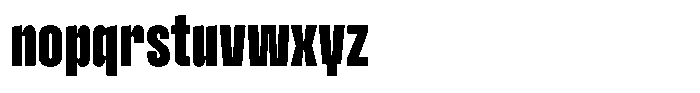 Hop Compressed Norm Ultra Font LOWERCASE