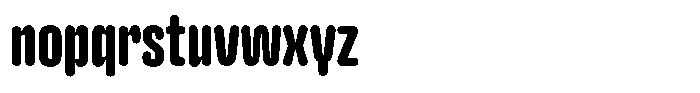 Hop Compressed Rounded Black Font LOWERCASE