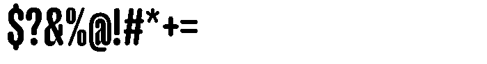 Hop Compressed Rounded Bold Font OTHER CHARS