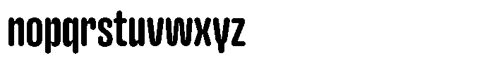 Hop Compressed Rounded Bold Font LOWERCASE