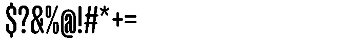 Hop Compressed Rounded Medium Font OTHER CHARS