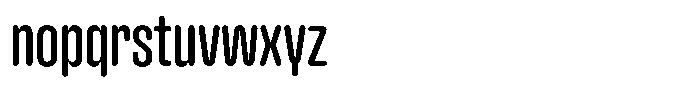 Hop Compressed Rounded Medium Font LOWERCASE
