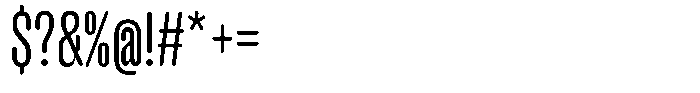 Hop Compressed Rounded Regular Font OTHER CHARS