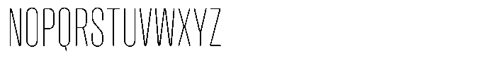Hop Compressed Rounded Thin Font UPPERCASE