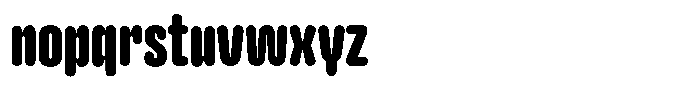Hop Compressed Rounded Ultra Font LOWERCASE