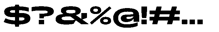 Hop Expanded Norm Bold Font OTHER CHARS