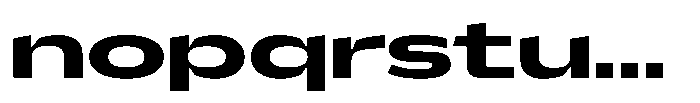 Hop Expanded Norm Bold Font LOWERCASE