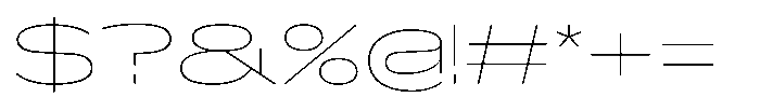Hop Expanded Norm Extra Thin Font OTHER CHARS