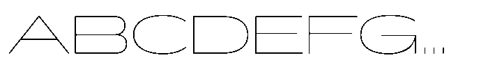 Hop Expanded Norm Extra Thin Font UPPERCASE