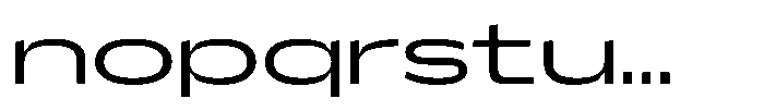 Hop Expanded Norm Light Font LOWERCASE