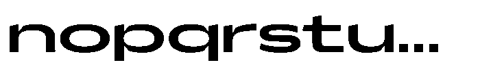 Hop Expanded Norm Medium Font LOWERCASE
