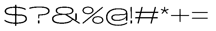 Hop Expanded Norm Thin Font OTHER CHARS