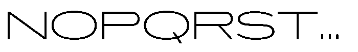 Hop Expanded Norm Thin Font UPPERCASE
