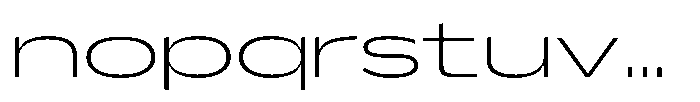 Hop Expanded Norm Thin Font LOWERCASE