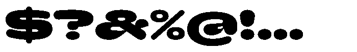 Hop Expanded Rounded Black Font OTHER CHARS