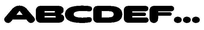 Hop Expanded Rounded Black Font UPPERCASE