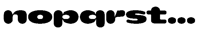 Hop Expanded Rounded Black Font LOWERCASE