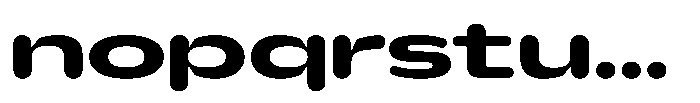 Hop Expanded Rounded Bold Font LOWERCASE