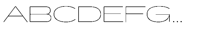 Hop Expanded Rounded Extra Thin Font UPPERCASE
