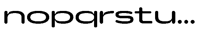 Hop Expanded Rounded Regular Font LOWERCASE