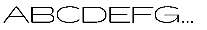 Hop Expanded Rounded Thin Font UPPERCASE