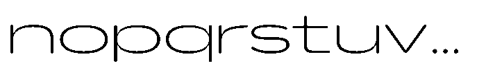 Hop Expanded Rounded Thin Font LOWERCASE