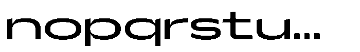 Hop Expanded Variable Font LOWERCASE