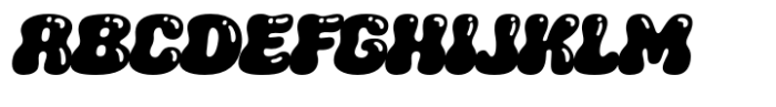Hopalope Bubble Font UPPERCASE