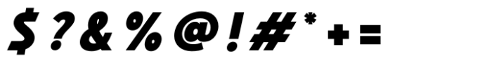 Hopera Sans Black Italic Font OTHER CHARS