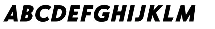 Hopera Sans Black Italic Font UPPERCASE