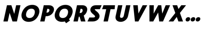 Hopera Sans Black Italic Font UPPERCASE