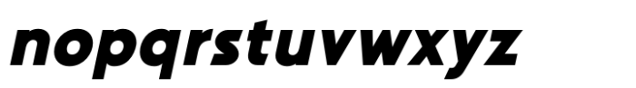 Hopera Sans Black Italic Font LOWERCASE