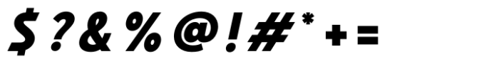 Hopera Sans Extra Bold Italic Font OTHER CHARS
