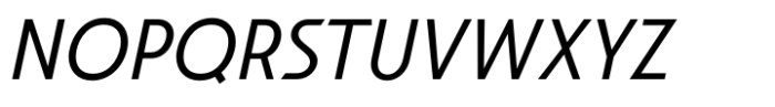 Hopera Sans Light Italic Font UPPERCASE