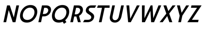 Hopera Sans Regular Italic Font UPPERCASE