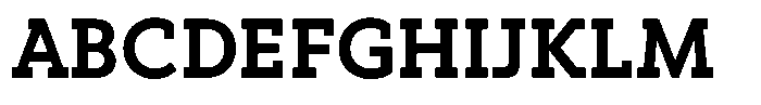 Hopera Slab Variable Hopera Slab Bold Font UPPERCASE