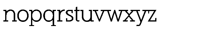 Hopera Slab Variable Hopera Slab Extra Light Font LOWERCASE