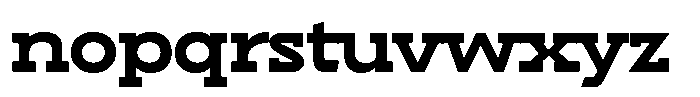 Hopera Slab Variable Hopera Slab Extra Wide Black Font LOWERCASE