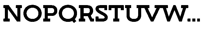 Hopera Slab Variable Hopera Slab Extra Wide Bold Font UPPERCASE