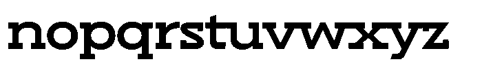 Hopera Slab Variable Hopera Slab Extra Wide Bold Font LOWERCASE