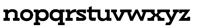 Hopera Slab Variable Hopera Slab Extra Wide Extra Bold Font LOWERCASE