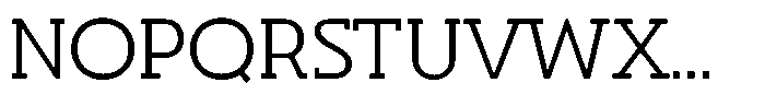 Hopera Slab Variable Hopera Slab Extra Wide Extra Light Font UPPERCASE