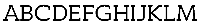 Hopera Slab Variable Hopera Slab Extra Wide Light Font UPPERCASE