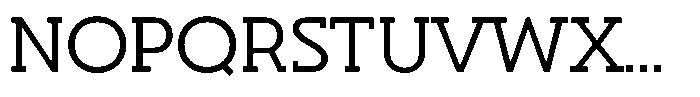 Hopera Slab Variable Hopera Slab Extra Wide Light Font UPPERCASE