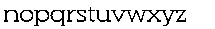 Hopera Slab Variable Hopera Slab Extra Wide Light Font LOWERCASE
